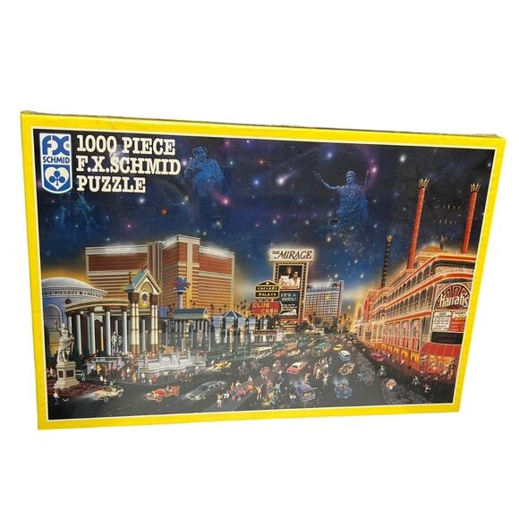 Puzzle FX Schmid 1000 Piece- Luck Be a Lady Las Vegas NIP Sealed! - Picture 1 of 7